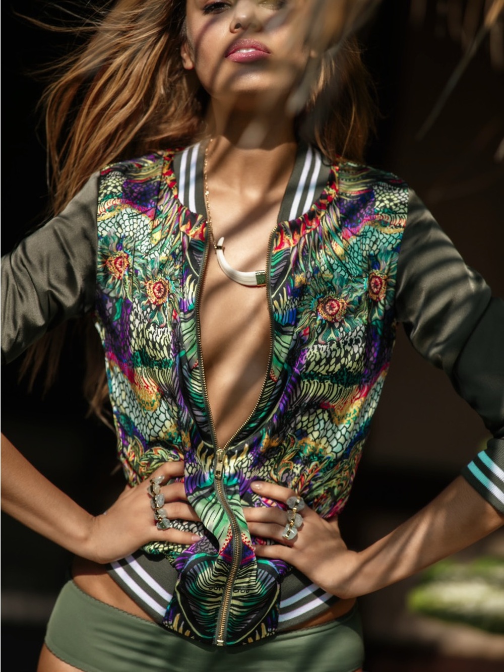 AGUA BENDITA Bendito Burbuja reversible jacket size small